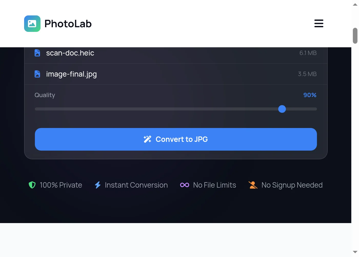 Step-by-step HEIC to JPG conversion guide - Step 1
