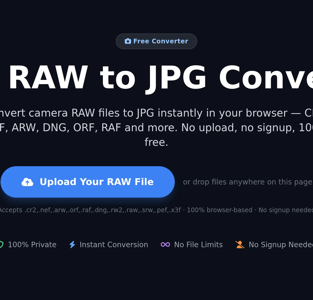 Step-by-step RAW to JPG conversion guide - Step 1