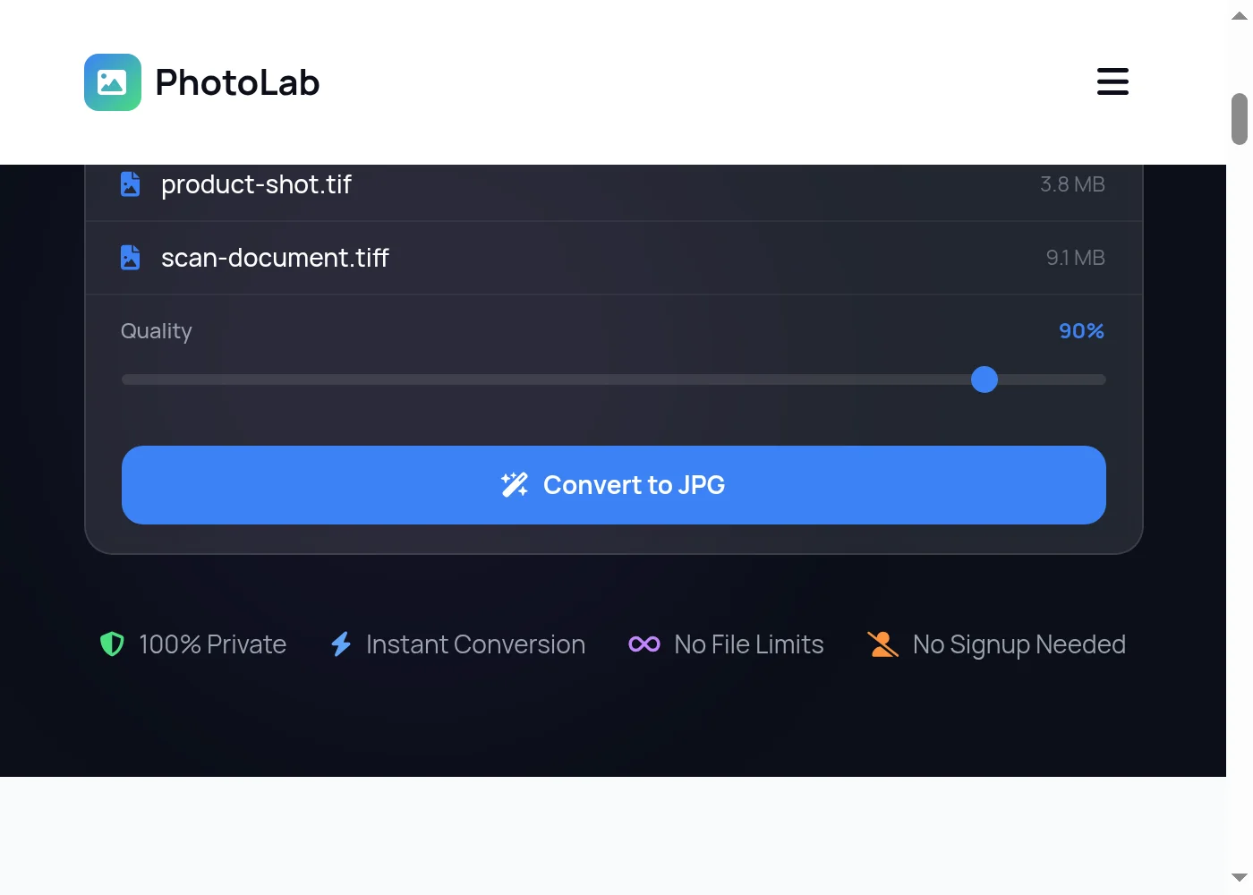 Step-by-step TIFF to JPG conversion guide - Step 2